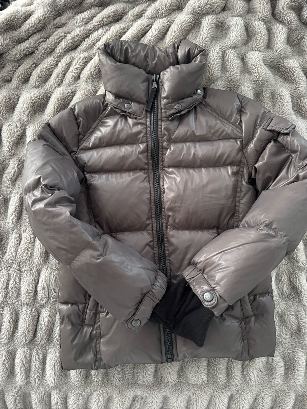 S13 Boys Puffer Jacket in Dark Gray
